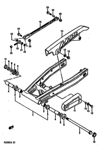 GS500 Маятник задний