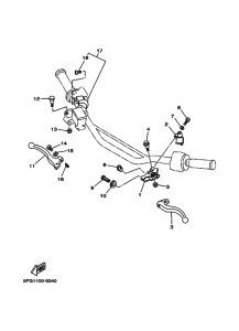 TTR225 Interruptor  manillar&palanc