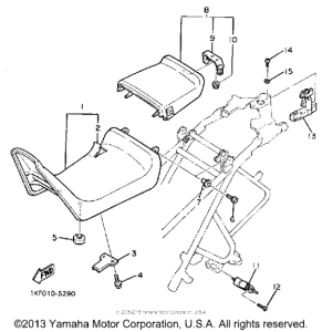 FZ600U Сиденье