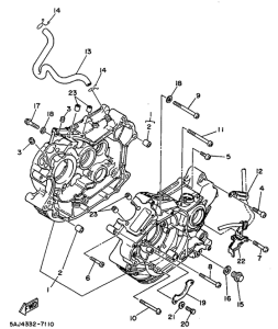 XV125 Картер двигателя