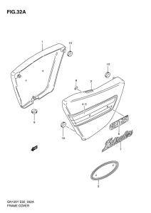 GN125 Обтекатель задний