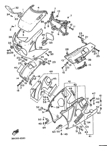 FZ600 Обтекатель 1