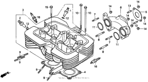 CMX250C Головка цилиндров