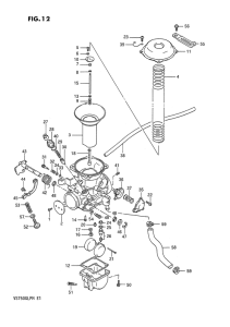 VS750 Carburetor assy