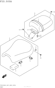 TU250 Сиденье