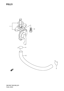 RM125 Топливный кран