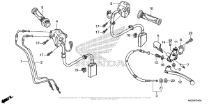 CB500X (ABS) Handle Lever + Switch + Cable