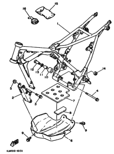TY250R TY250 Frame comp