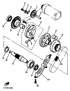 XJ900 Муфта стартера