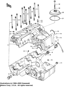 KZ650 Crankcase / breather cover