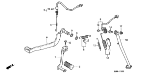 XL600V Pedal / stand