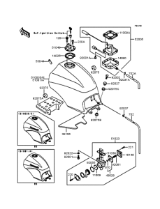 ZX900 Топливный бак