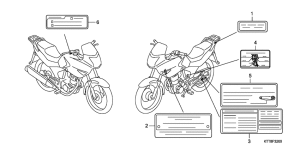 CBF150 Лейбл предостережения