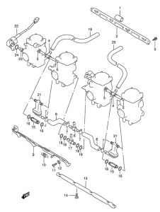 GSX750 Карбюратор fittings