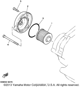 XV250 Масляный фильтр