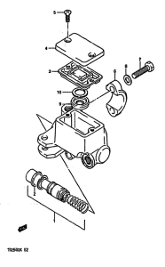 TS250 Передний тормозной цилиндр