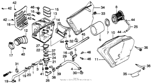 XL250S Air cleaner 78-79
