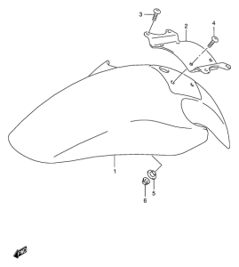 GSF600 Переднее крыло