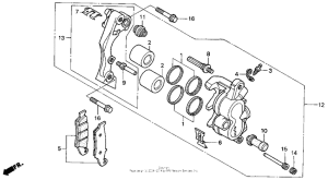 CR250R Передний суппорт