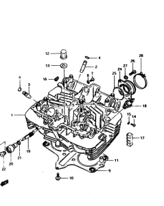 GS450 Головка цилиндров