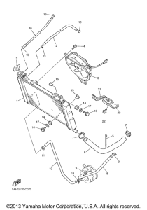 YZF600RS Радиатор и Патрубки