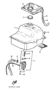 YE80 Топливный бак