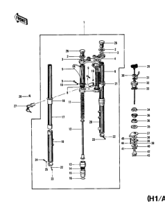  Вилка передней оси