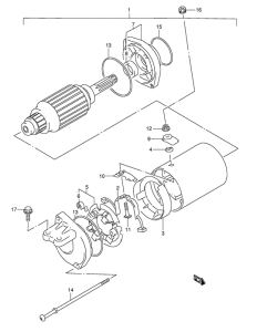 DR800 Стартерный мотор