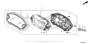 CB300F Спидометр