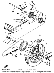 YZ125J Переднее колесо