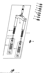 CW50 Передняя вилка
