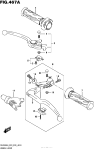 DL650 (ABS) Рулевые переключатели