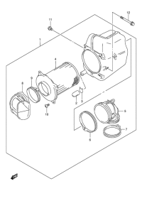 VZ800 Front air cleaner