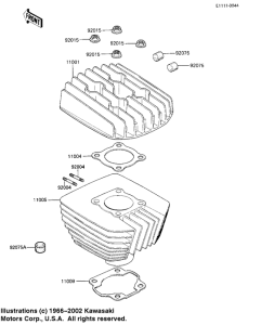 KE100 Головка блока цилиндров / цилиндр