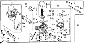 CM400 Cm400a / tcarburetor 79