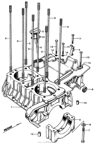 CL450 Upper crankcase