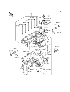 KZ1000 Картер двигателя