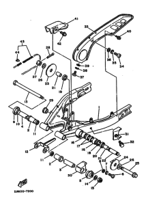 BW350 BW350U Задний рычаг и подвеска