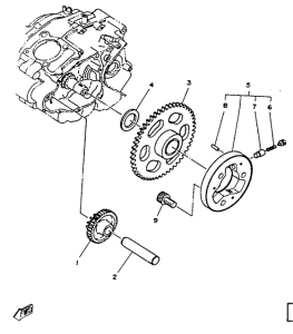 SR125SP Муфта стартера