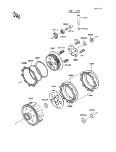 KX100 Сцепление