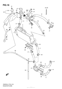 GSX-R250 Радиатор и Патрубки