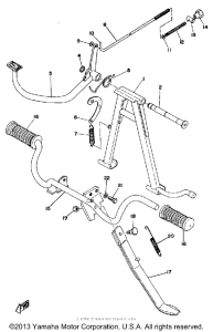 LS2 Stand - footrest - brake pedal
