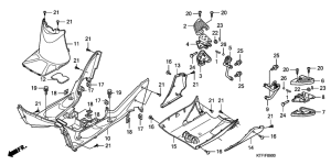 SH125D Floor panel / pillion step