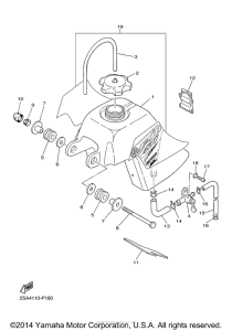 PW50F1 Топливный бак