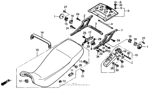 XL600V Сиденье