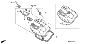 CBR125RS Крышка головки цилиндров