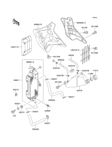 KDX125 Радиатор