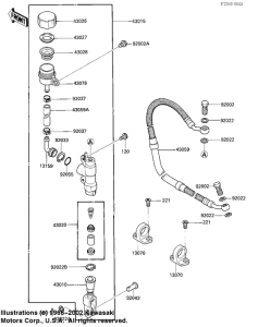 KX125 Задний тормозной цилиндр