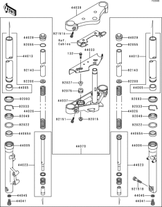 EN500 Передняя вилка