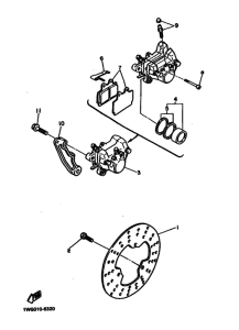 FZR400 FZR400U Задний суппорт